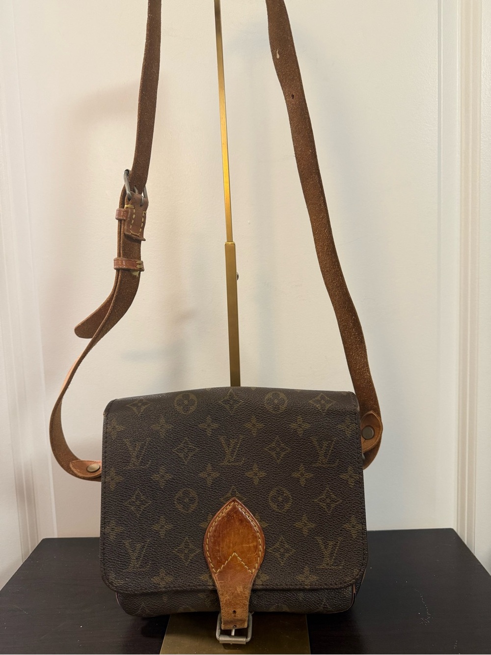 Louis Vuitton Monogram Leather Strap Crossbody - Brown & Tan - Picture 2 of 7
